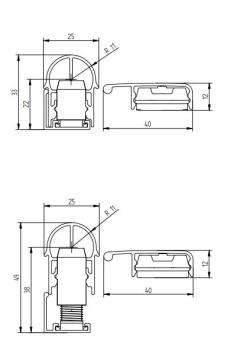 Athmer Fingerschutz-Profil BA 22+/1900
